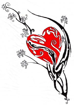 Free Tattoo Design On Heart Heart